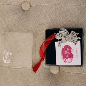 Lindsay Claire. Pewter angel ornament